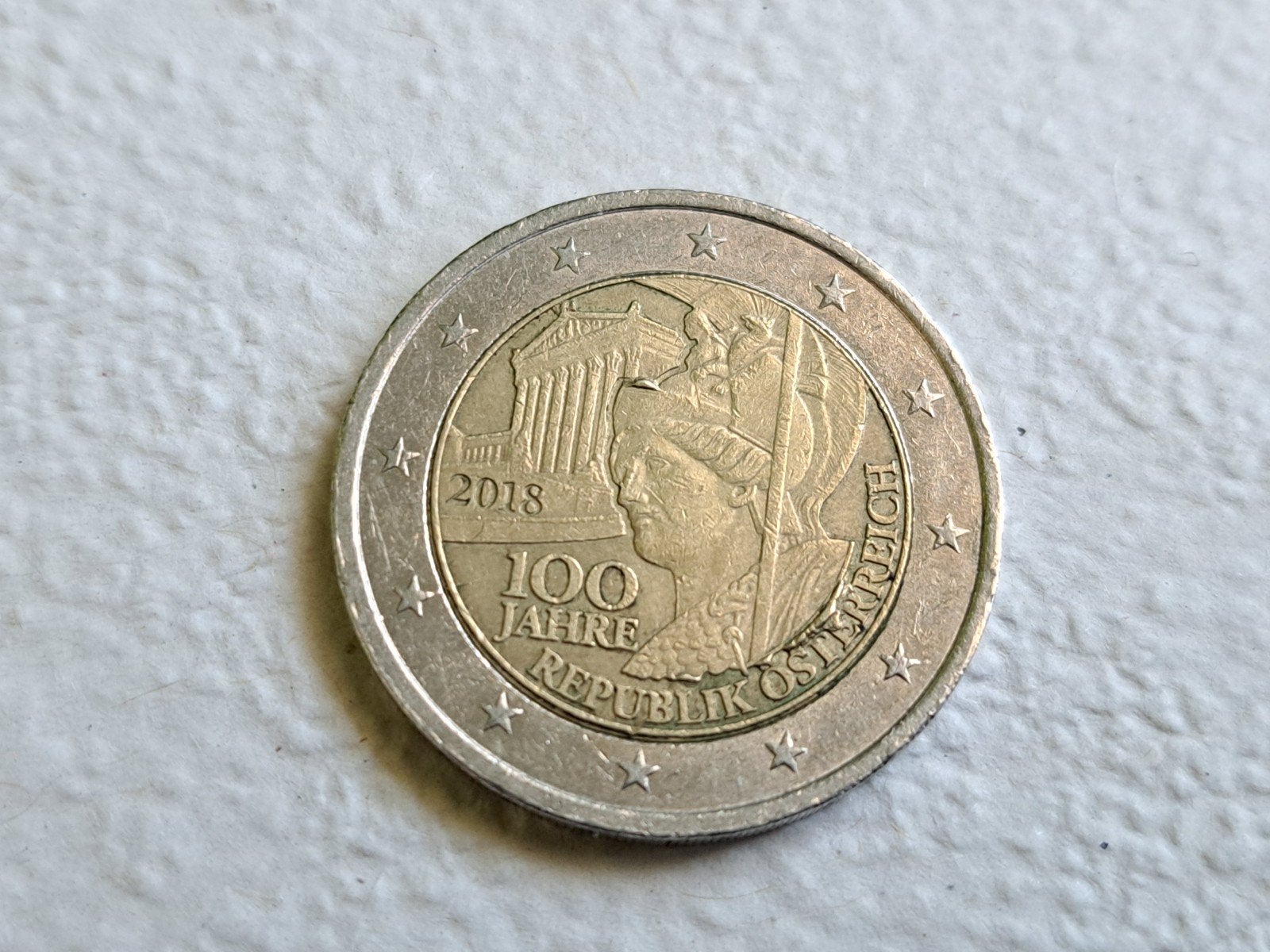 2 euro cc Oostenrijk 100 jaar Republiek 2018, Ophalen of Verzenden, Oostenrijk, 2 euro