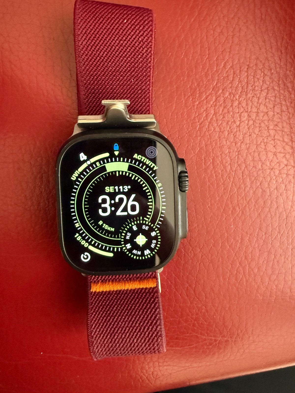 Apple Watch Ultra GPS + Cellular 49mm Titanium, Afstand, Zwart, IOS, Ophalen of Verzenden