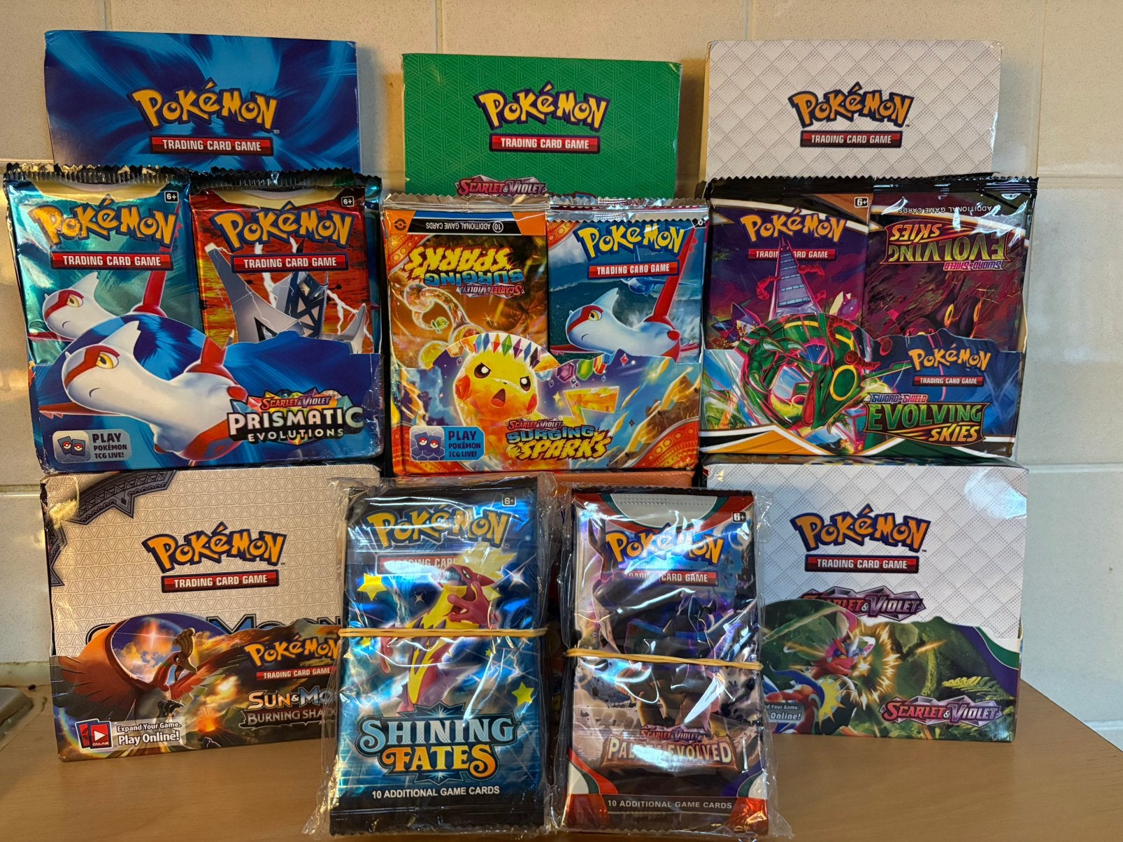 Pokemon pakjes van verschillende series uit CHINA, Ophalen of Verzenden, Nieuw