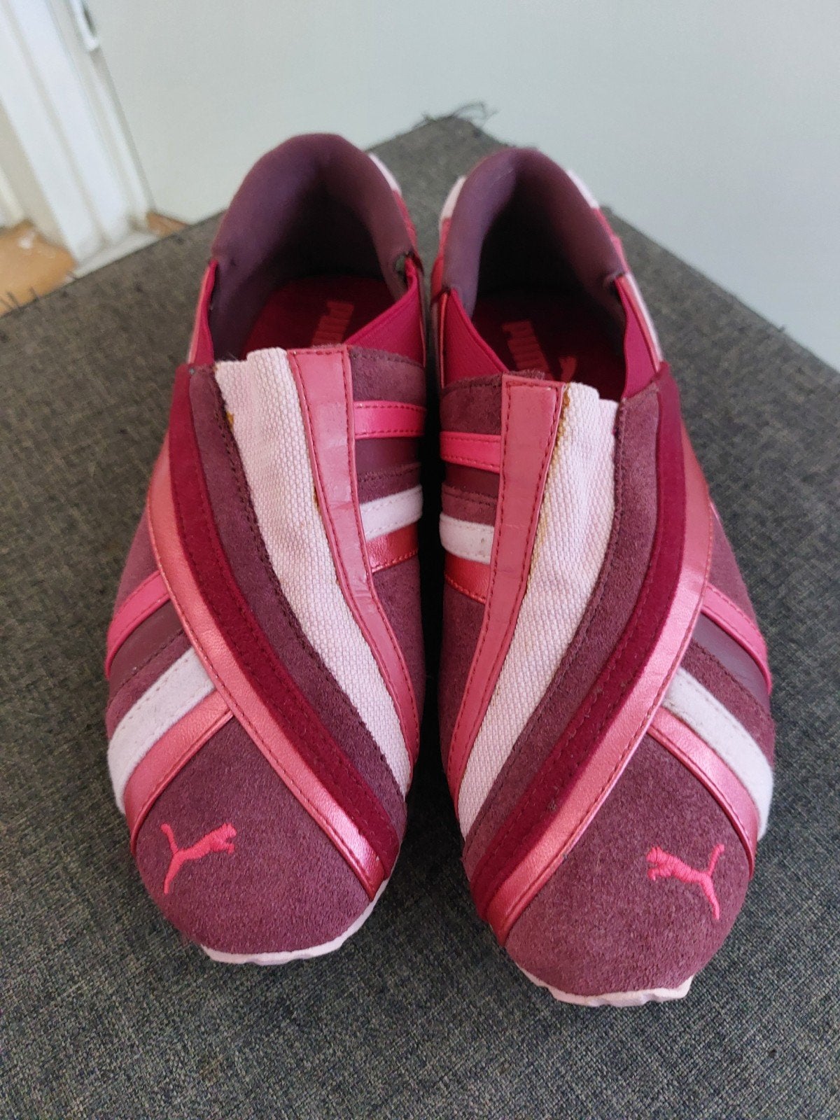 Puma vintage sneakers instappers 36, Puma, Ophalen of Verzenden, Sneakers of Gympen, Roze
