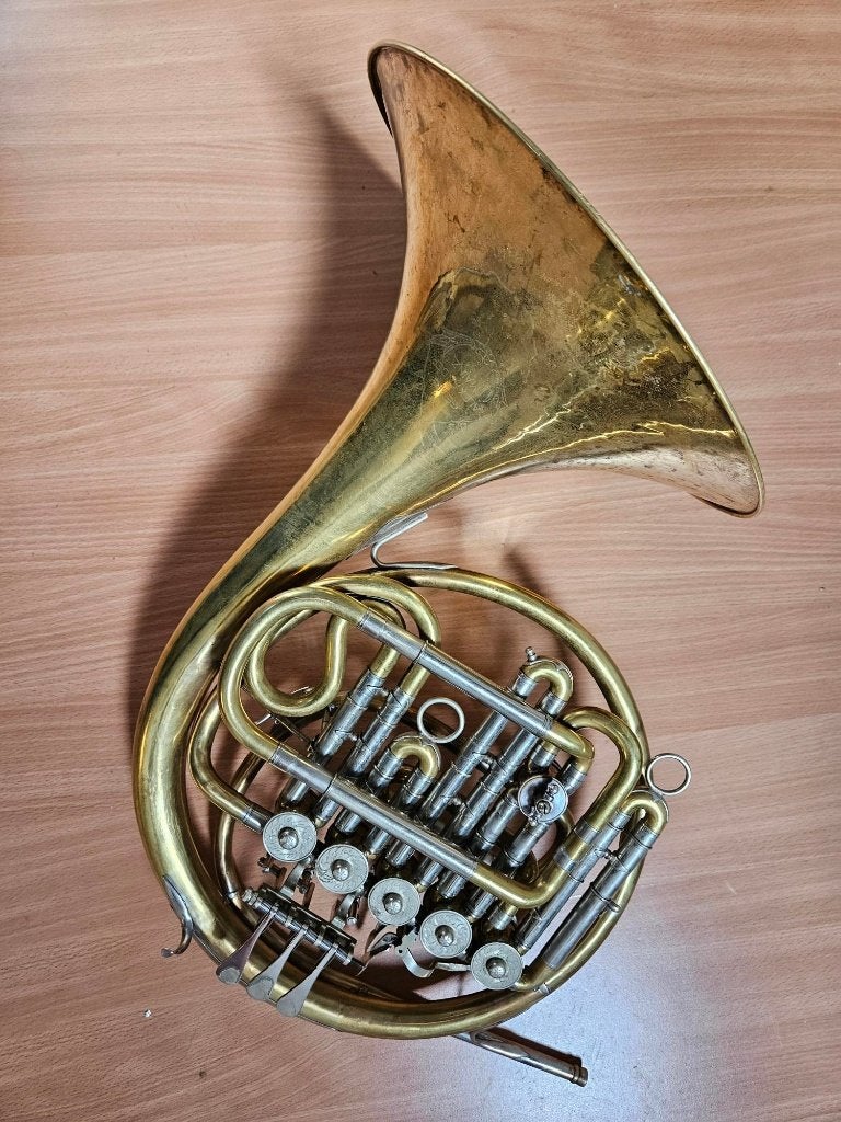 Alexander 90 met C en A/F ventiel, Muziek en Instrumenten, Blaasinstrumenten | Hoorns, Ophalen of Verzenden, Gebruikt, Bes-hoorn