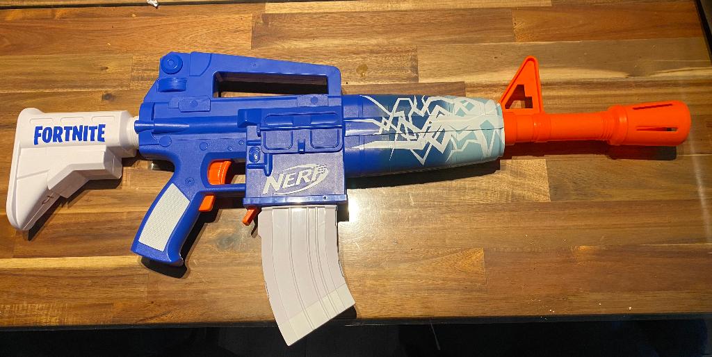 Nerf Fortnite Blue Shock, Ophalen of Verzenden, Zo goed als nieuw