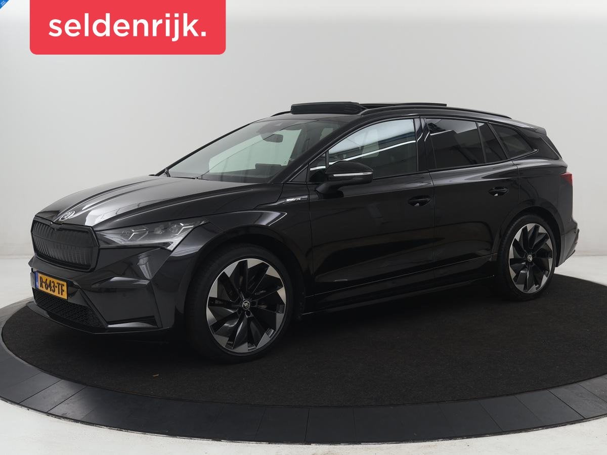 Skoda Enyaq iV 80 Business Edition | SOH 93,6% | Panoramadak, Auto's, Skoda, Automaat, Achterwielaandrijving, Gebruikt, Zwart