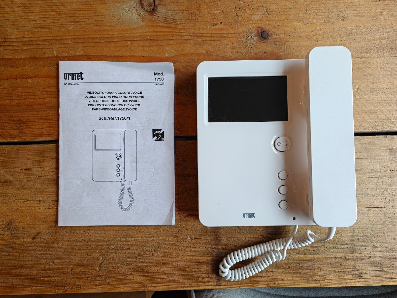 Urmet 1750/1 intercom met kleurenscherm, Ophalen of Verzenden, Nieuw, 1 handset