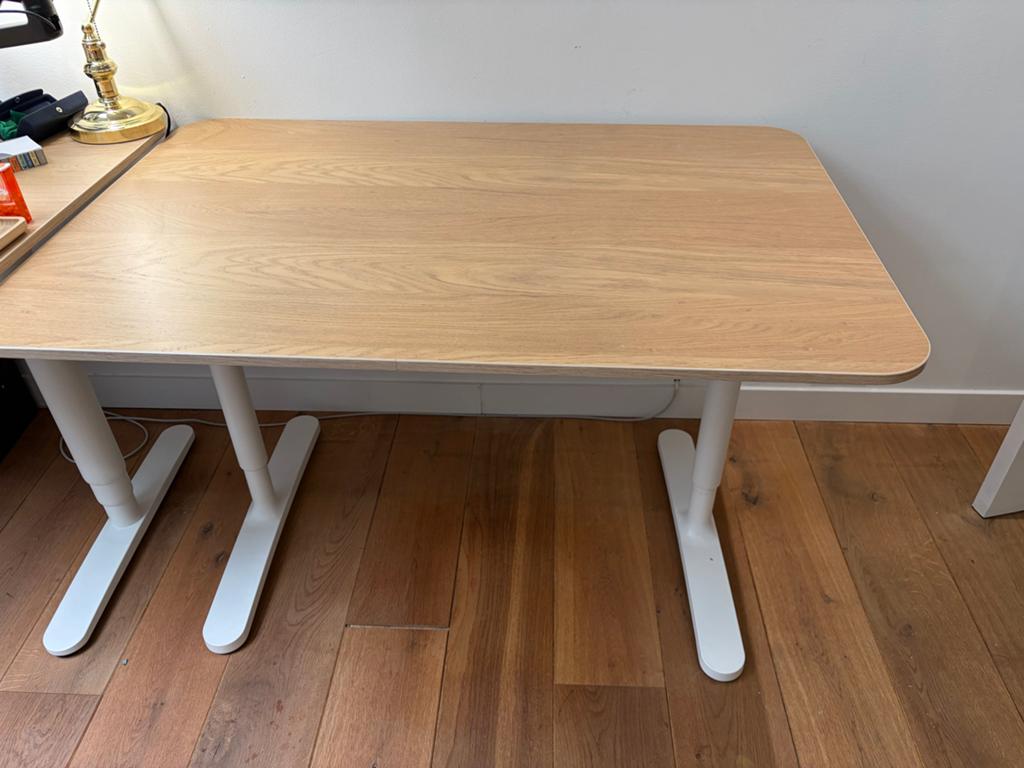 Bekant ikea bureau 120 x 80, Huis en Inrichting, Bureaus, Ophalen, Overige typen, Gebruikt, Hout