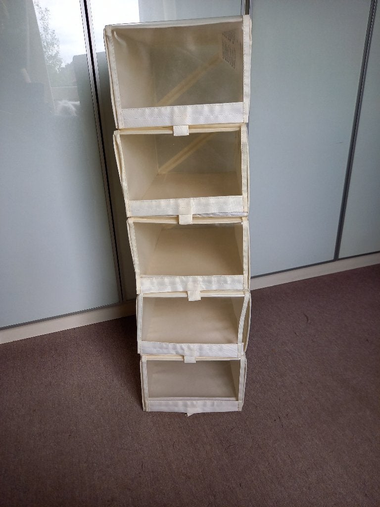 5 Opvouwbare Schoenendozen Ikea met Venster / Komplement, Gebruikt, -, -, Ophalen of Verzenden