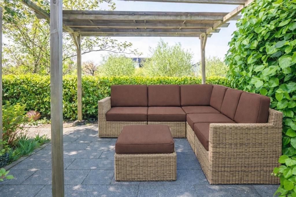 Loungeset premium van 4 Seasons Outdoor, Tuin en Terras, Tuinsets en Loungesets, Ophalen, Zo goed als nieuw, Wicker