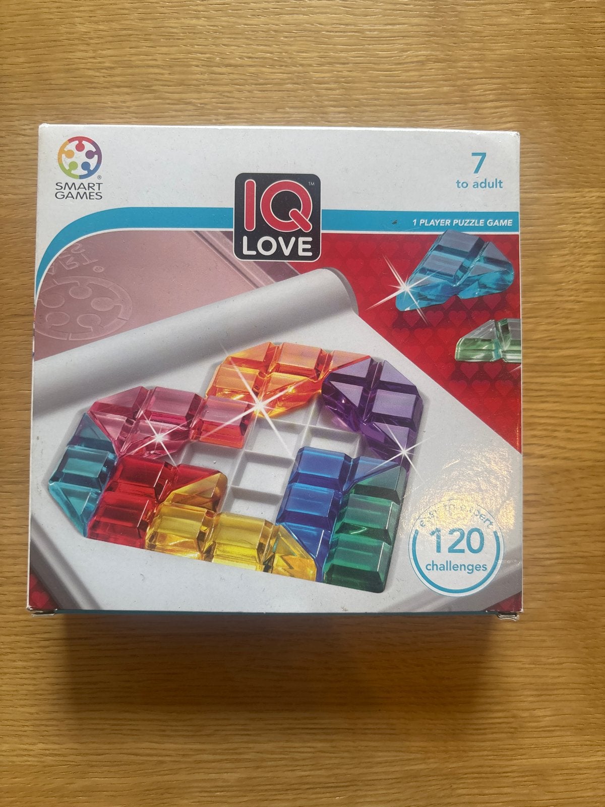 SmartGames IQ Love Puzzel - 120 uitdagingen, Ophalen of Verzenden, Minder dan 500 stukjes, Zo goed als nieuw, Rubik's of 3D-puzzel