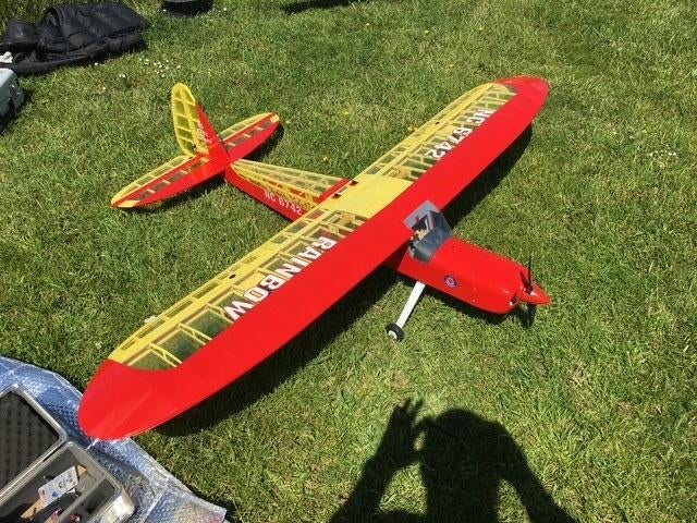 Rc  grote Trainer rainbow, Ophalen, Zo goed als nieuw, Elektro, RTF (Ready to Fly)