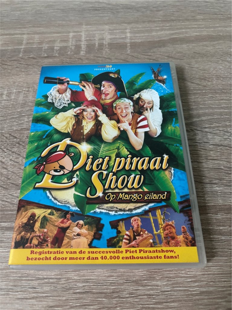 Dvd Piet Piraat Show - Op Mango Eiland, Cd's en Dvd's, Alle leeftijden, Ophalen of Verzenden, Gebruikt, Avontuur