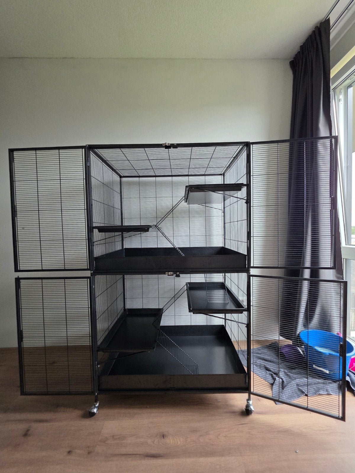 Grote knaagdierkooi, Ophalen, 75 tot 110 cm, Kooi, Minder dan 60 cm