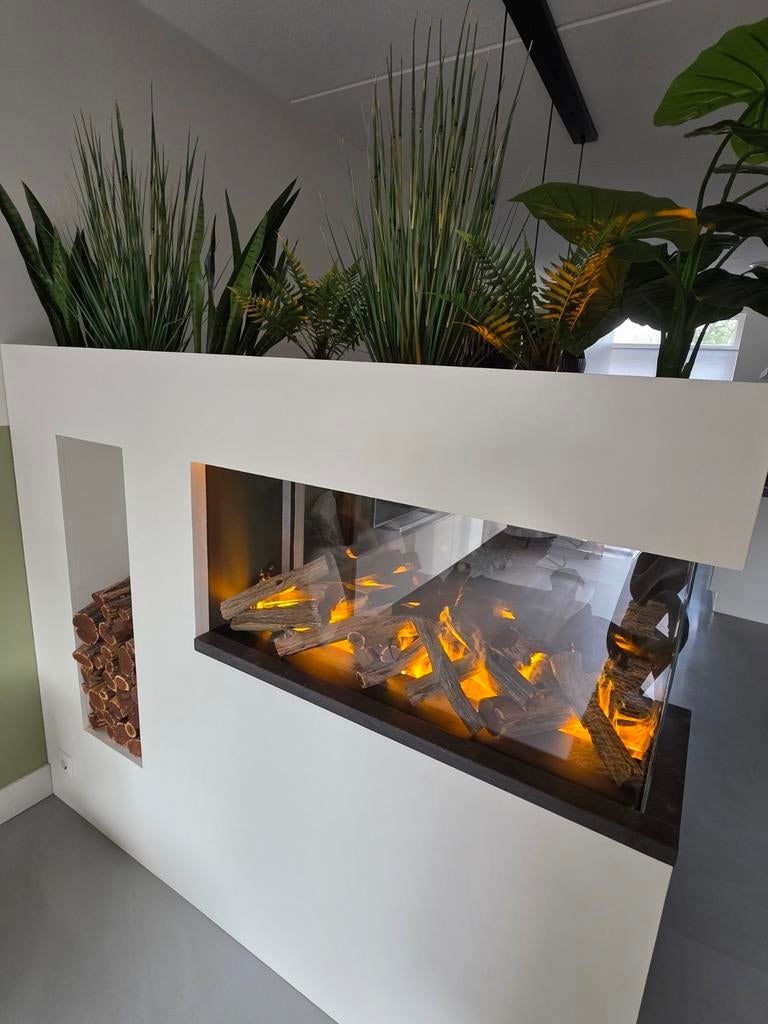 Elektrische Roomdivider met Dimplex Cassette 1000R, Huis en Inrichting, Ophalen, Vrijstaande haard, Elektrische haard