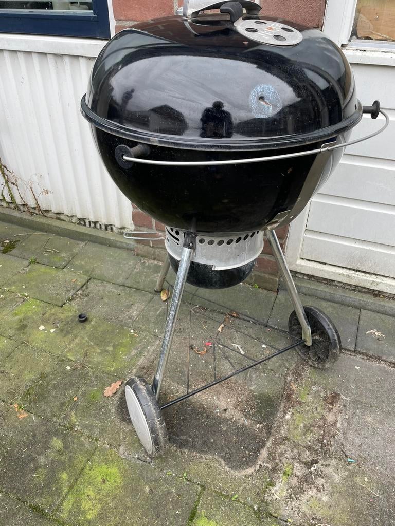 Original Kettle 57 cm (zwart), Tuin en Terras, Houtskoolbarbecues, Gebruikt, Met accessoires, Ophalen