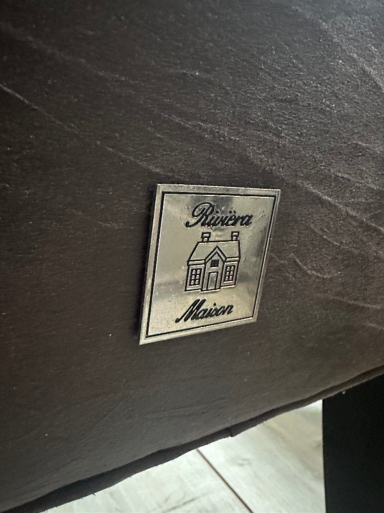 Riviera maison eetkamerstoelen, Huis en Inrichting, Ophalen, Gebruikt, Bruin, Leer