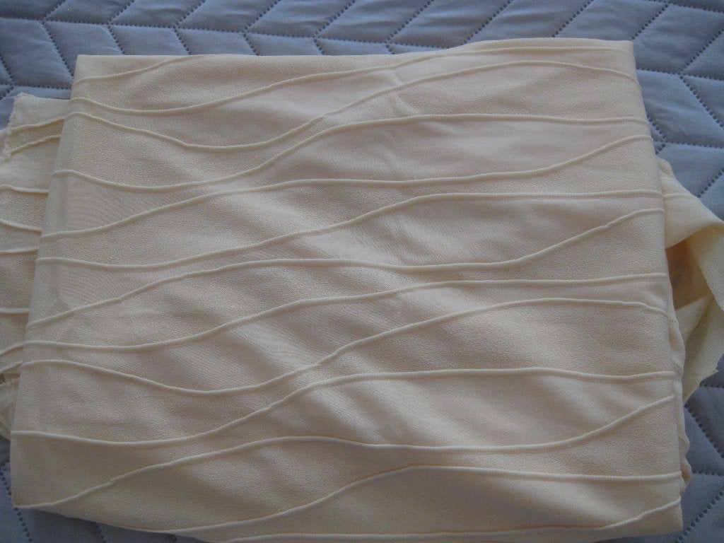 1,60 viscose met strets van 150 breed, Hobby en Vrije tijd, Stoffen en Lappen, Overige materialen, 120 cm of meer, Geel, Nieuw