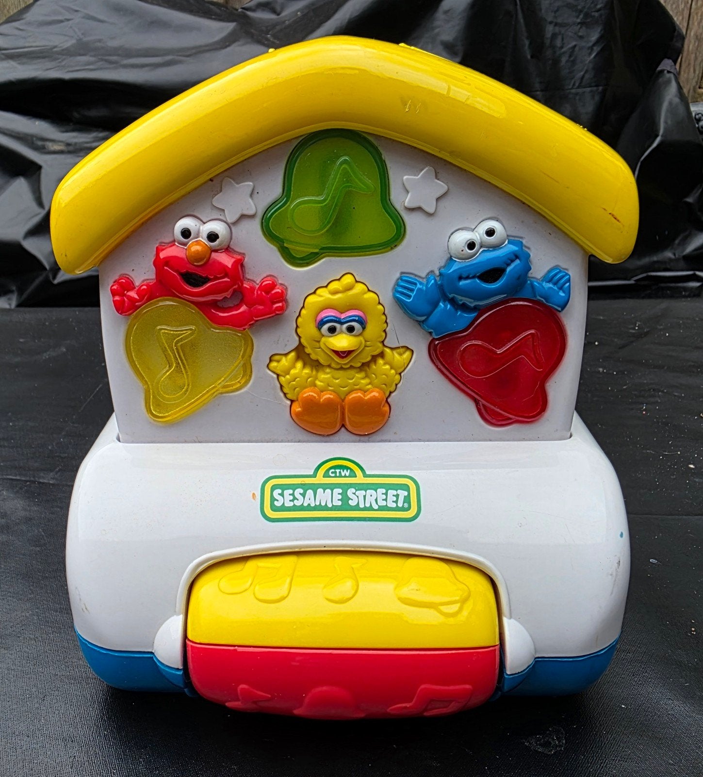 Sesamstraat Muziek Speelhuisje met Elmo, Koekiemonster, Ophalen of Verzenden, Gebruikt, Overige typen, Met licht