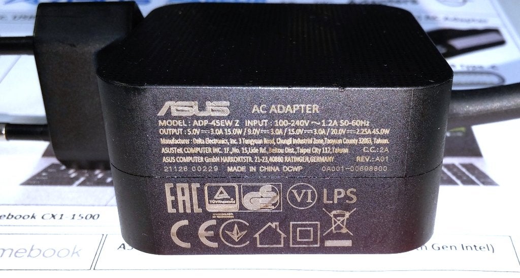 Asus Delta ADP-45EW Z USB-C Adapter 20V 15V 9V 5V 2.25A 45W, Ophalen of Verzenden, Zo goed als nieuw, Asus