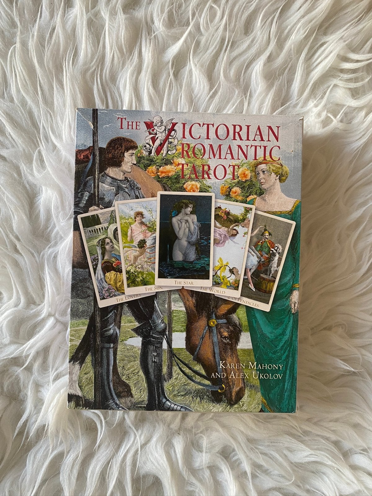 The Victorian Romantic Tarot Kit - Karen Mahony, Ophalen of Verzenden, Zo goed als nieuw, Tarot of Kaarten leggen, Overige typen