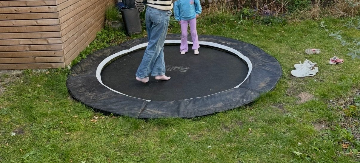 Salta Baseground Trampoline 251cm Diameter, Ophalen, Gebruikt