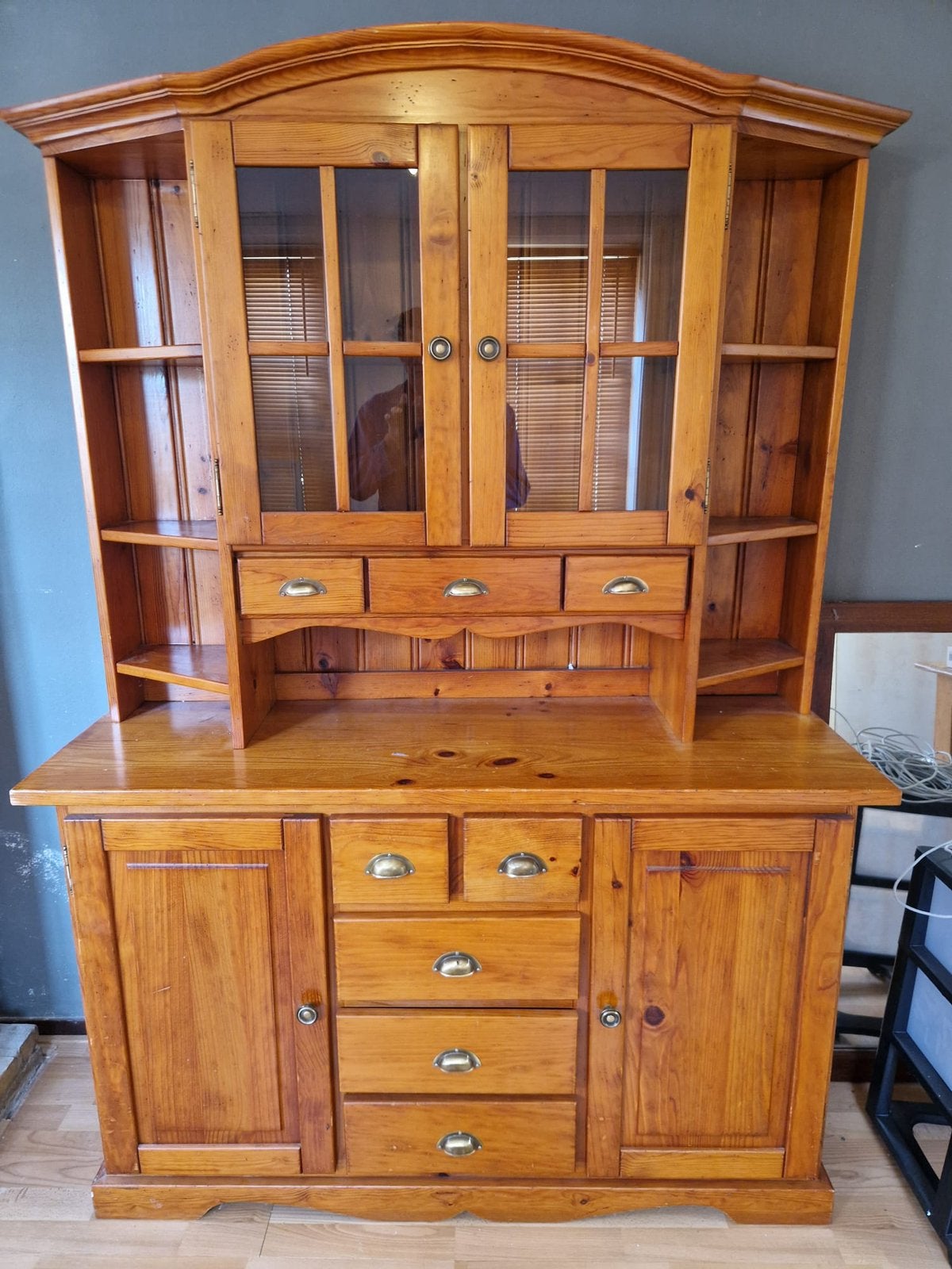 Mooie hoge kast, Ophalen, Gebruikt, 200 cm of meer, Overige houtsoorten