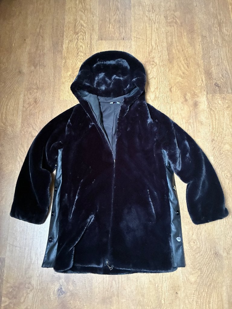 LIU JO Milano zwarte faux fur (imitatiebont) jas, Kleding | Dames, Liu Jo, Zwart, Maat 46/48 (XL) of groter, Ophalen of Verzenden