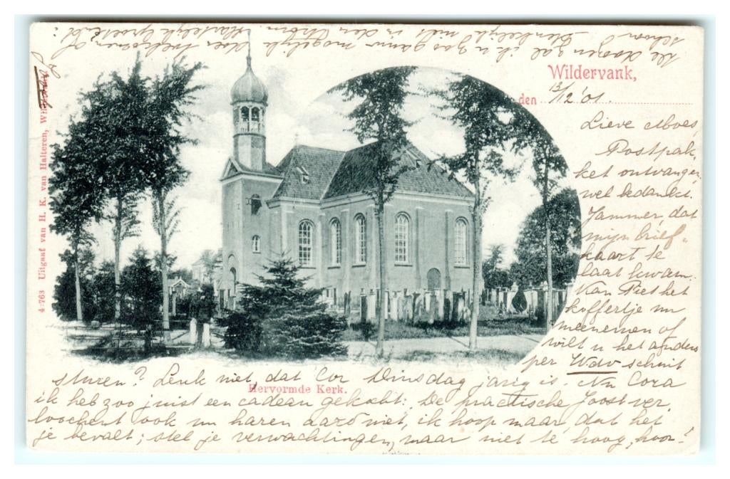 Wildervank, Hervormde Kerk, Verzenden, Voor 1920, Gelopen, Groningen