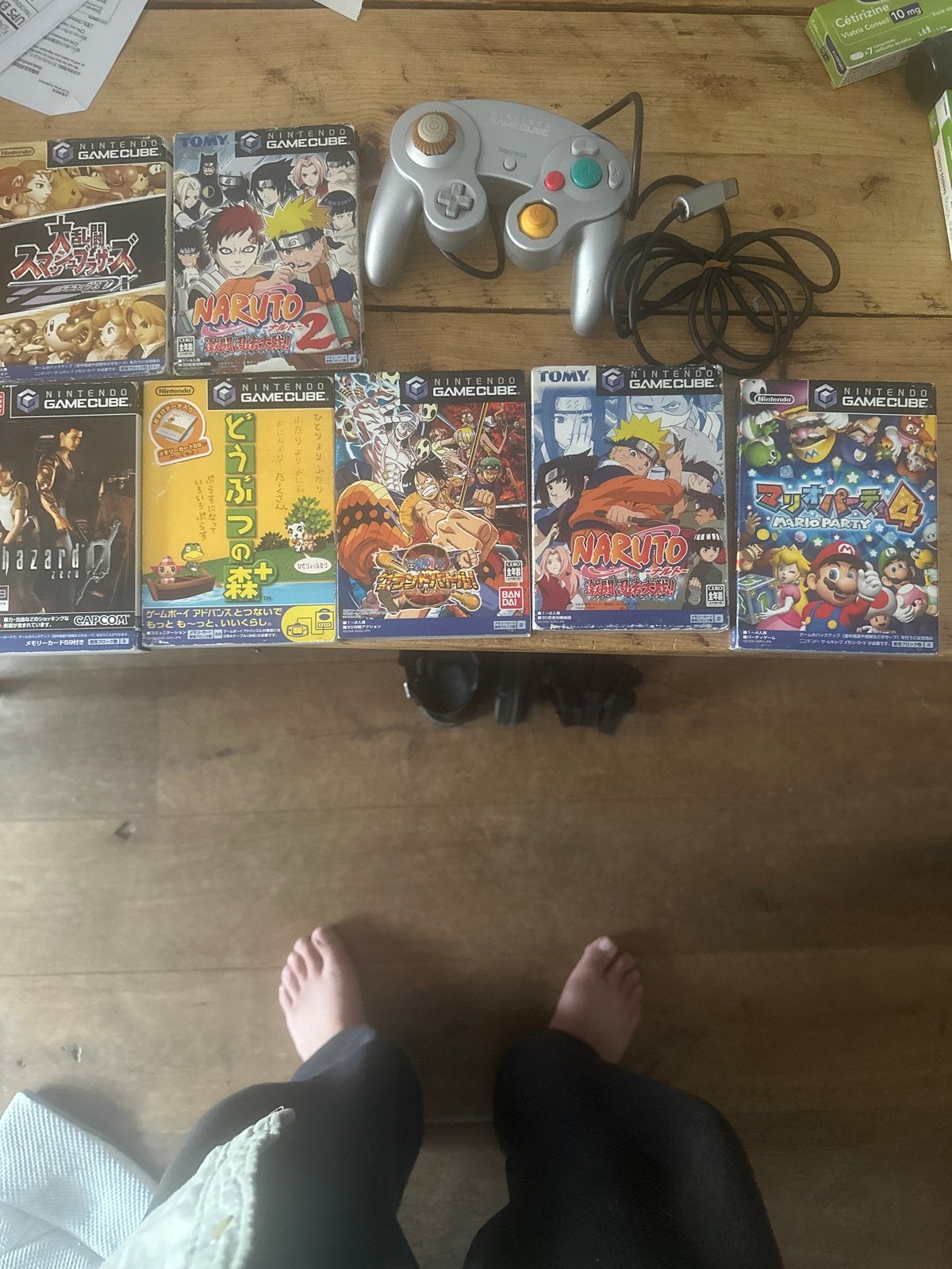 Nintendo GameCube controller en 6 spellen, Spelcomputers en Games, Gebruikt, Overige genres, Eén computer, Ophalen of Verzenden
