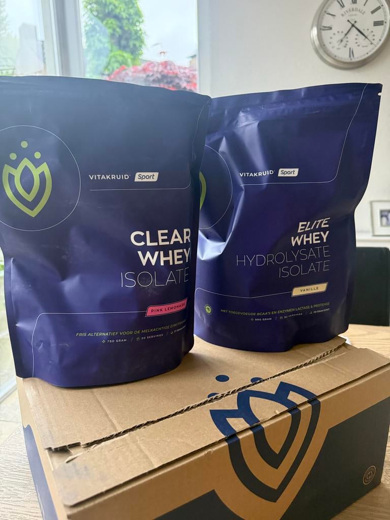 Vitakruid Clear Whey Isolate & Elite Whey Hydrolysate, Ophalen of Verzenden, Nieuw, Overige typen