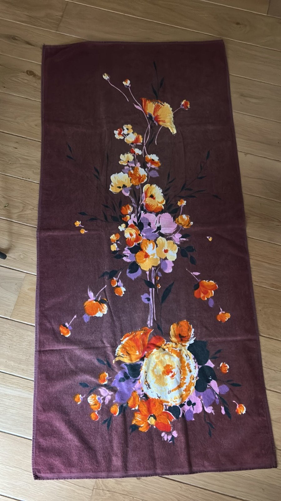 grote retro badhanddoek, Ophalen of Verzenden, Huis en Inrichting