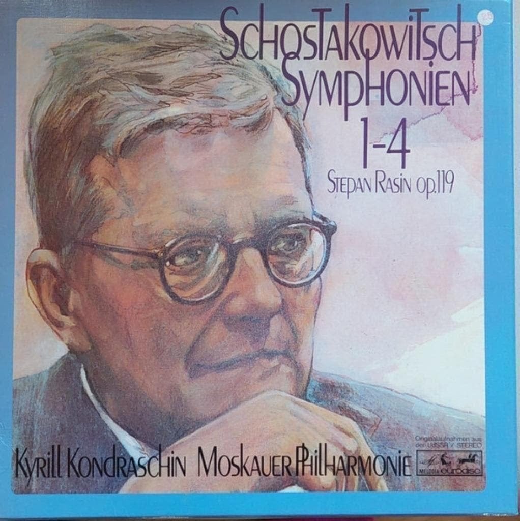 Schostakowitsch  Kyrill Kondraschin Symphonien 1-4 BOX 3LP, Kamermuziek, Ophalen of Verzenden, Zo goed als nieuw, 12 inch