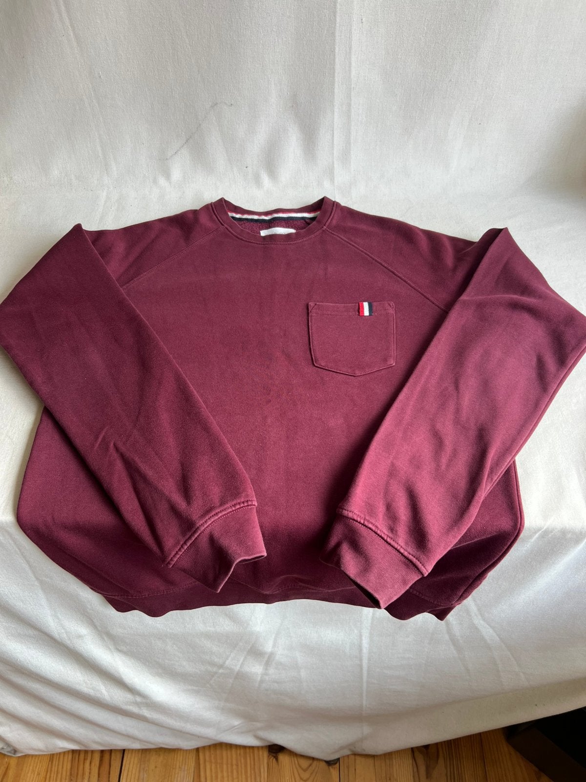 Pier.One bordeauxrode sweater heren maat S raglanmouw, Ophalen of Verzenden, Gedragen, Maat 46 (S) of kleiner, Overige kleuren