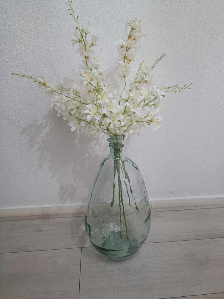 Vaas, Huis en Inrichting, Woonaccessoires | Vazen, Overige kleuren, Ophalen of Verzenden, Minder dan 50 cm, Glas