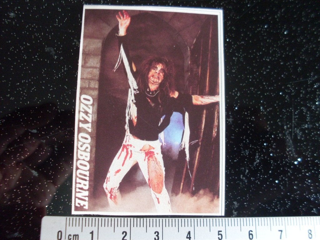 sticker Ozzy Osbourne, Verzenden, Zo goed als nieuw, Film, Tv of Omroep