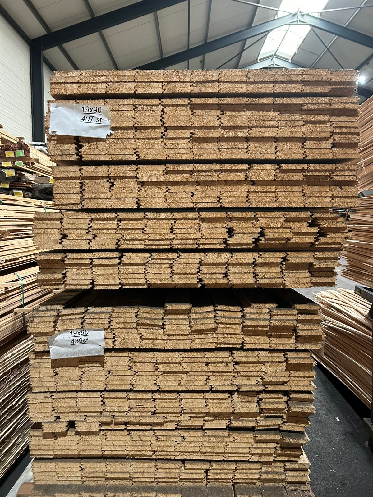 Vuren gg planken 19x90x3500, Doe-het-zelf en Verbouw, Ophalen, Minder dan 25 mm, Zo goed als nieuw, Plank