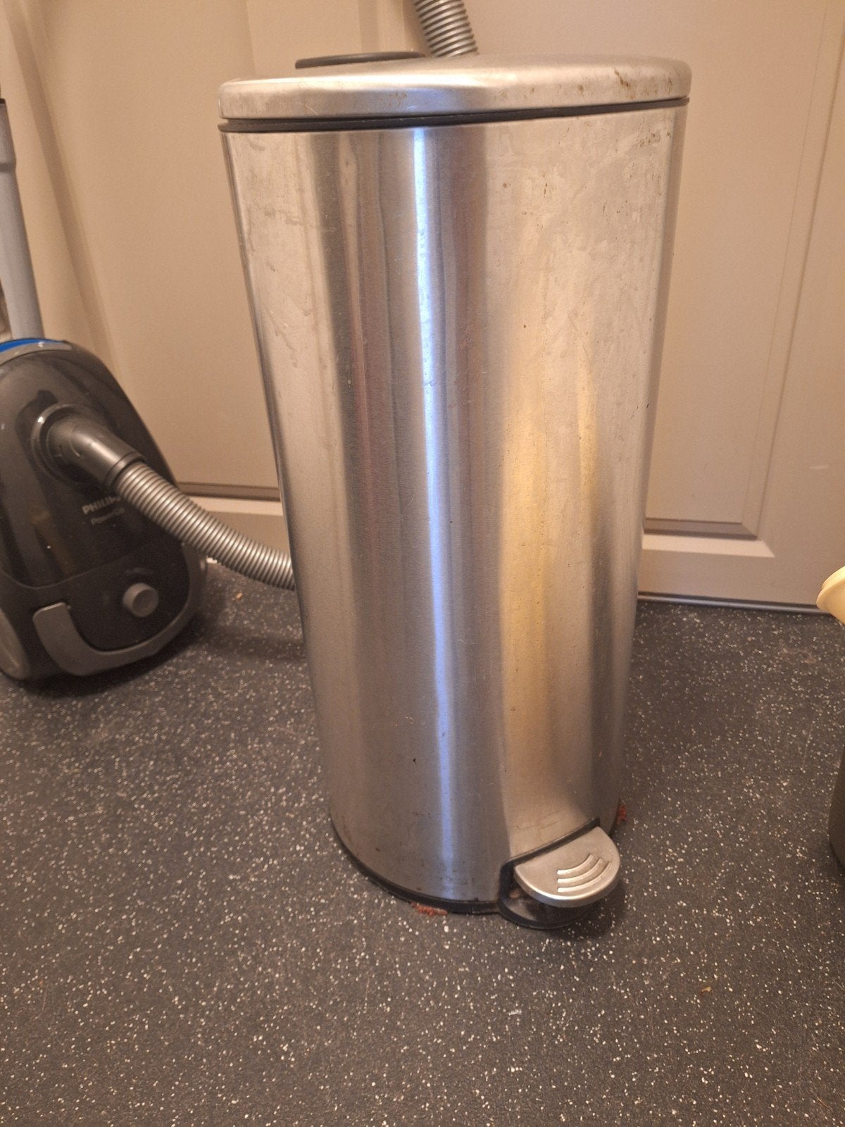 pedaal vuilnisbak chroom, 40 liter of meer, Ophalen, Gebruikt