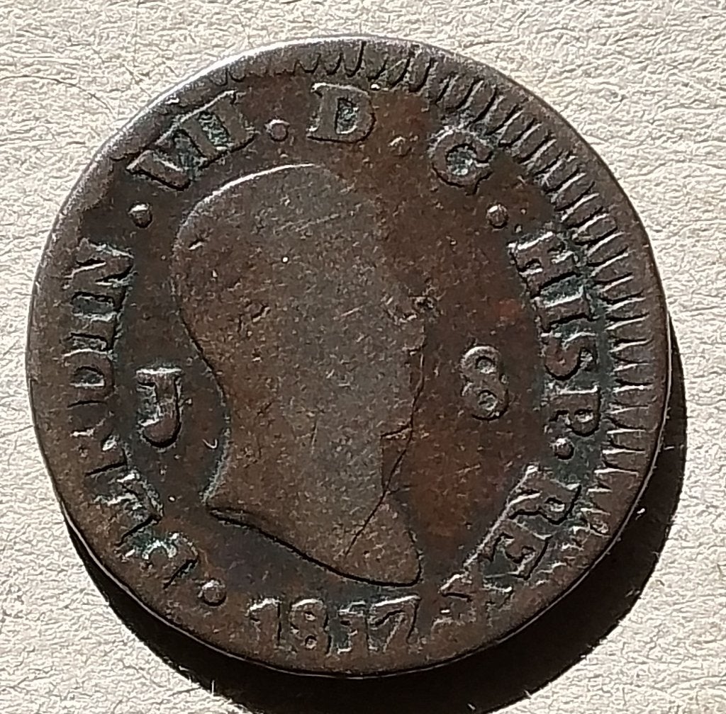 Spanje, 8 marevedis 1817 J, Ophalen of Verzenden, Overige landen, Losse munt