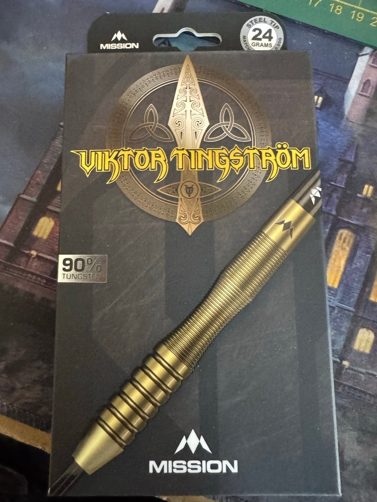 Nieuwe Mission Viktor Tingström Darts - 24 gram, 90% Tungste, ., Nieuw, Ophalen of Verzenden, Pijlen