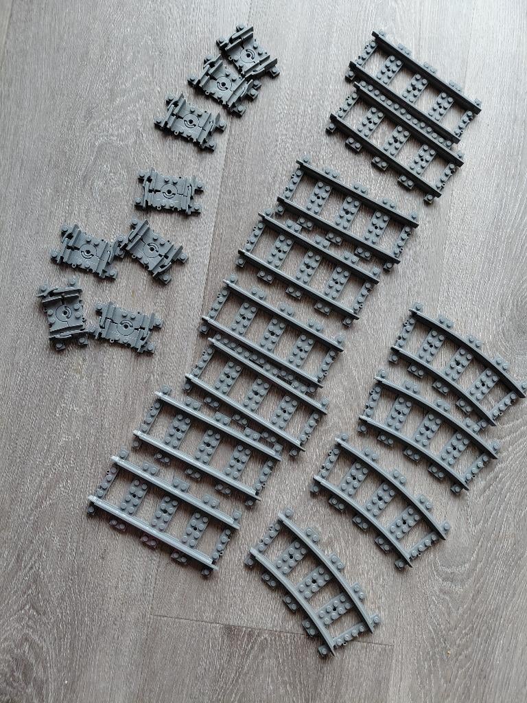 Lego City rechte en gebogen rails 60205, Ophalen of Verzenden, Zo goed als nieuw, Complete set, Lego