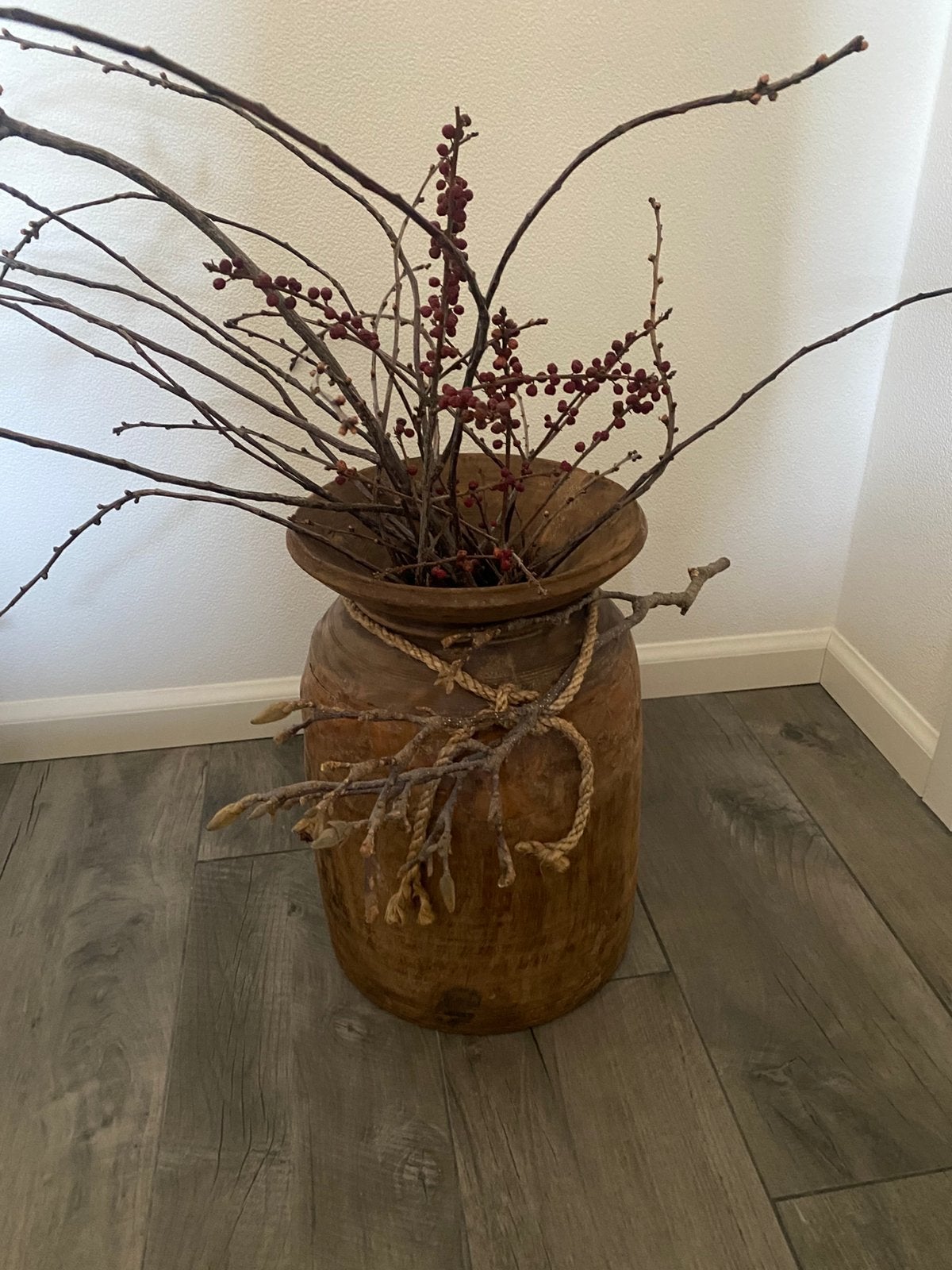 Grote Nepalese pot/vaas, Huis en Inrichting, Woonaccessoires | Vazen, Ophalen of Verzenden, Zo goed als nieuw