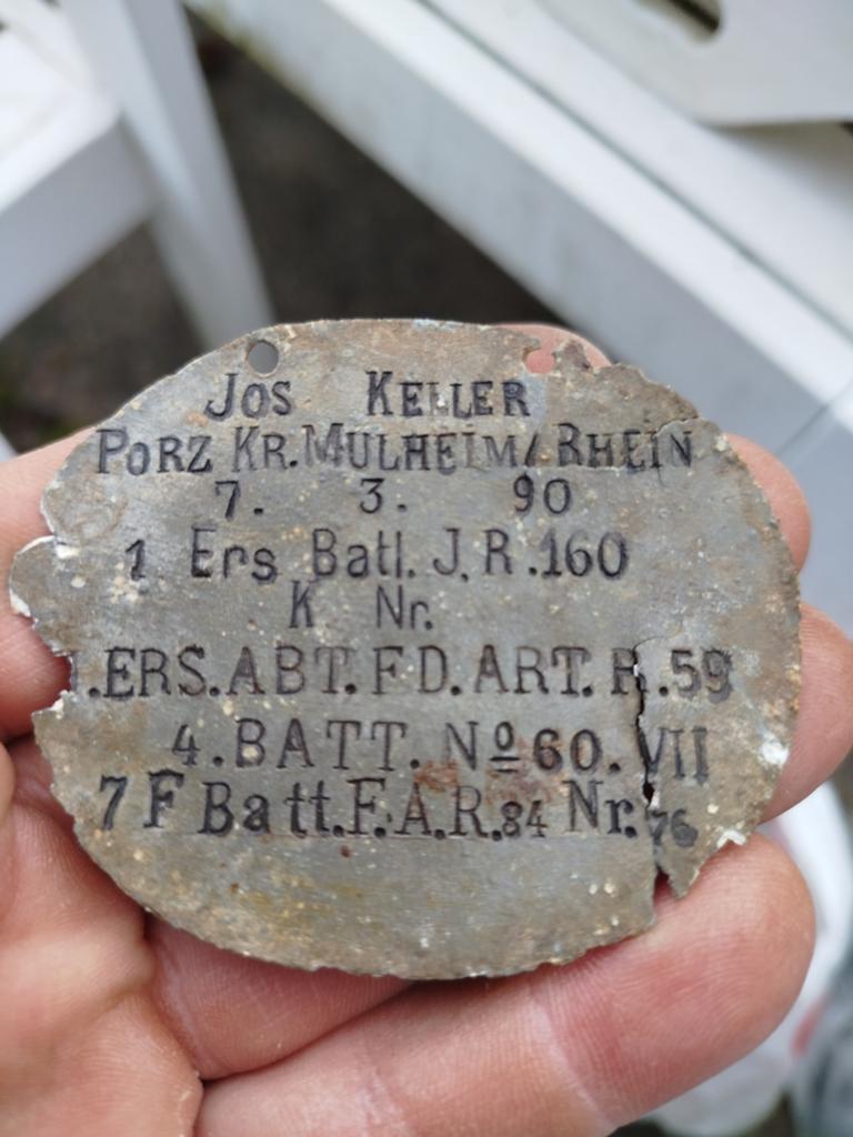 Jos keller feld artillerie regiment ekm wo1, Ophalen of Verzenden, Embleem of Badge