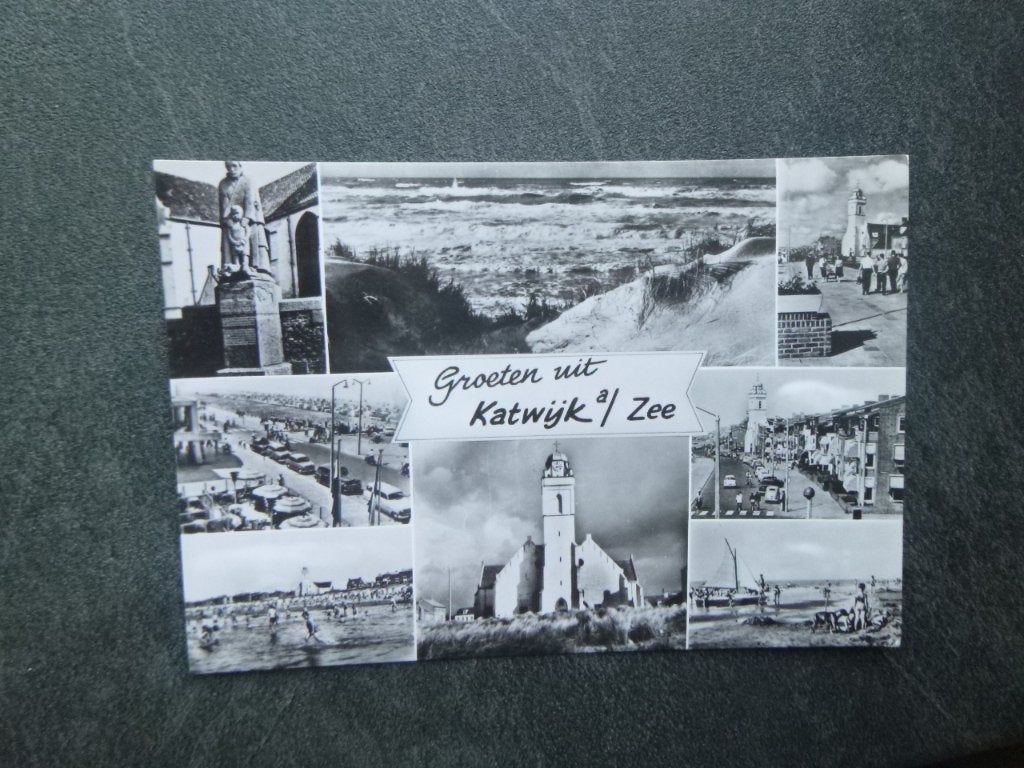 Katwijk aan Zee, panorama 1971, Verzenden, 1960 tot 1980, Ongelopen, Zuid-Holland