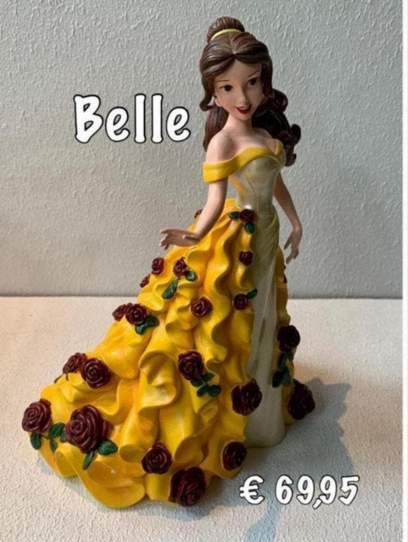 Disney beeld Belle, Verzamelen, Disney, Ophalen of Verzenden, Assepoester of Belle, Nieuw, Beeldje of Figuurtje