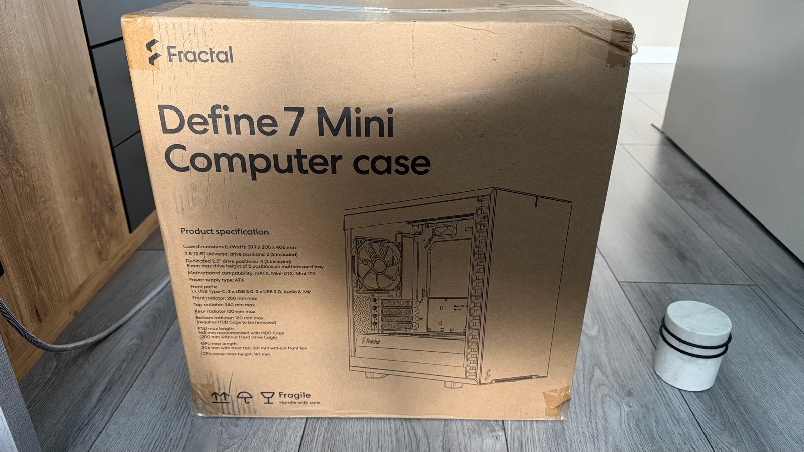 Fractal Define 7 Mini Computerbehuizing - Nieuw in doos, Computers en Software, Computerbehuizingen, Ophalen of Verzenden, Nieuw