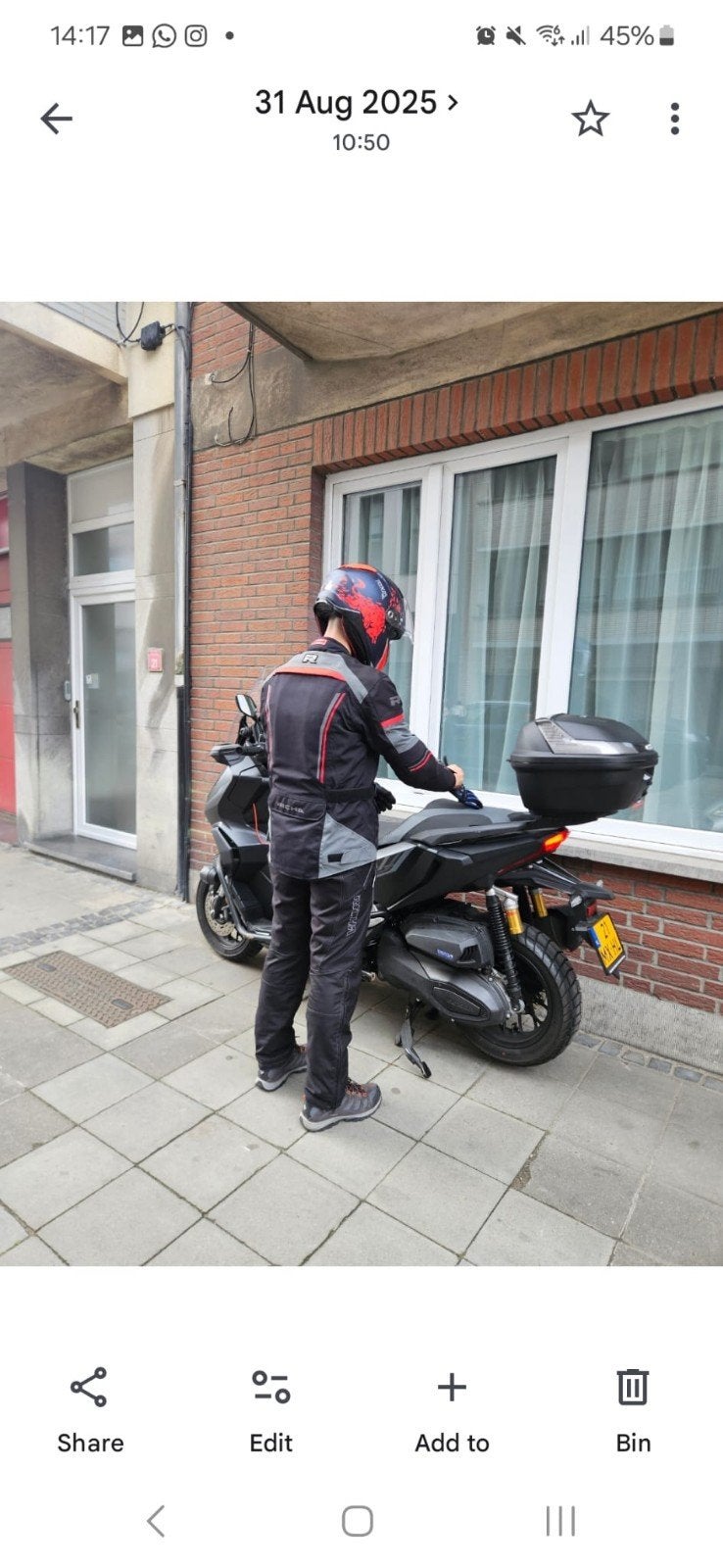 Richa Infinity 2 Pro Motorjas - Rood/Zwart - M. Was 300€aat, Motoren, Kleding | Motorkleding, Ophalen, Jas | textiel, Heren, Richa