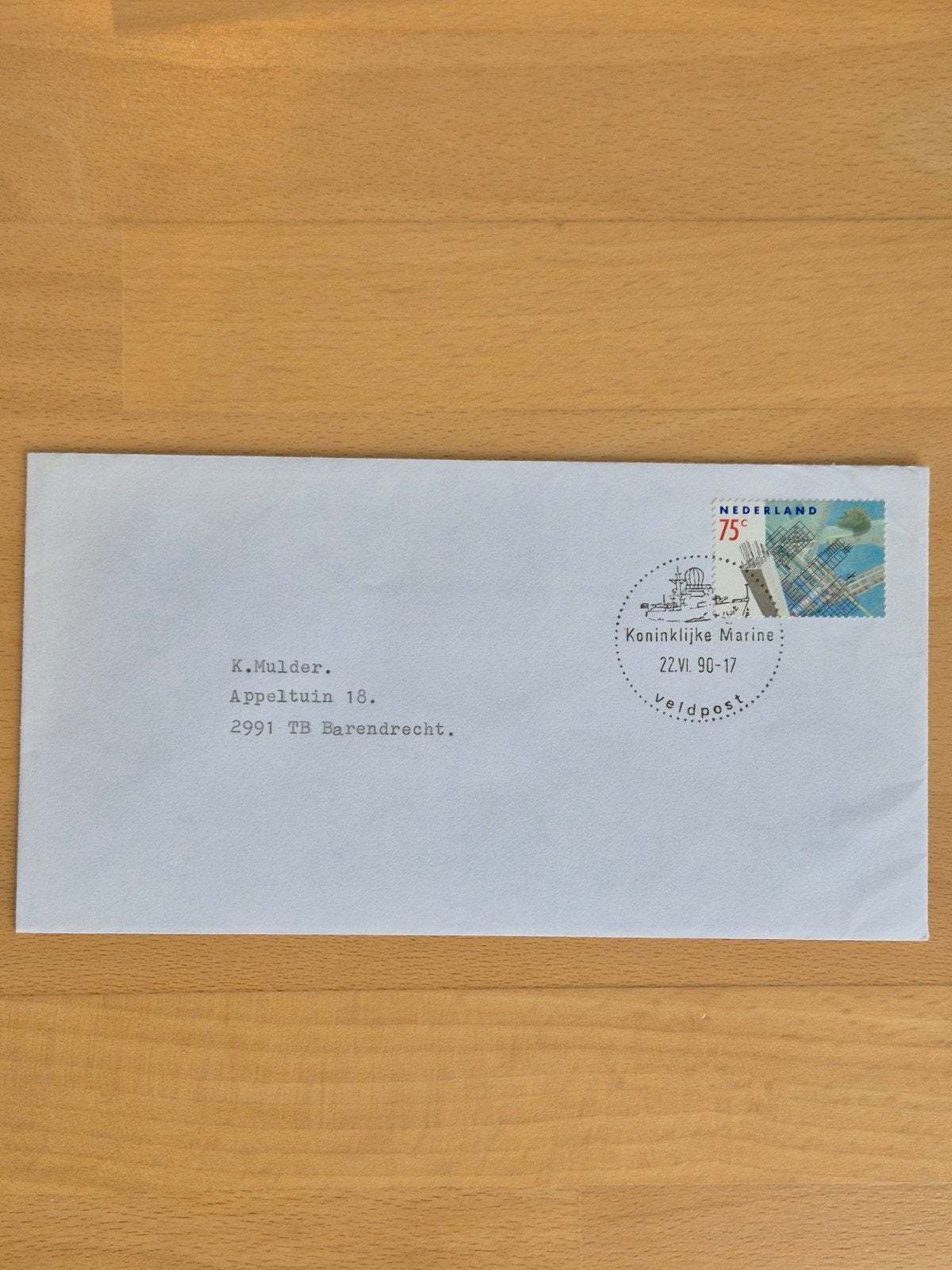 Envelop Koninklijke Marine, Postzegels en Munten, Ophalen of Verzenden, Envelop