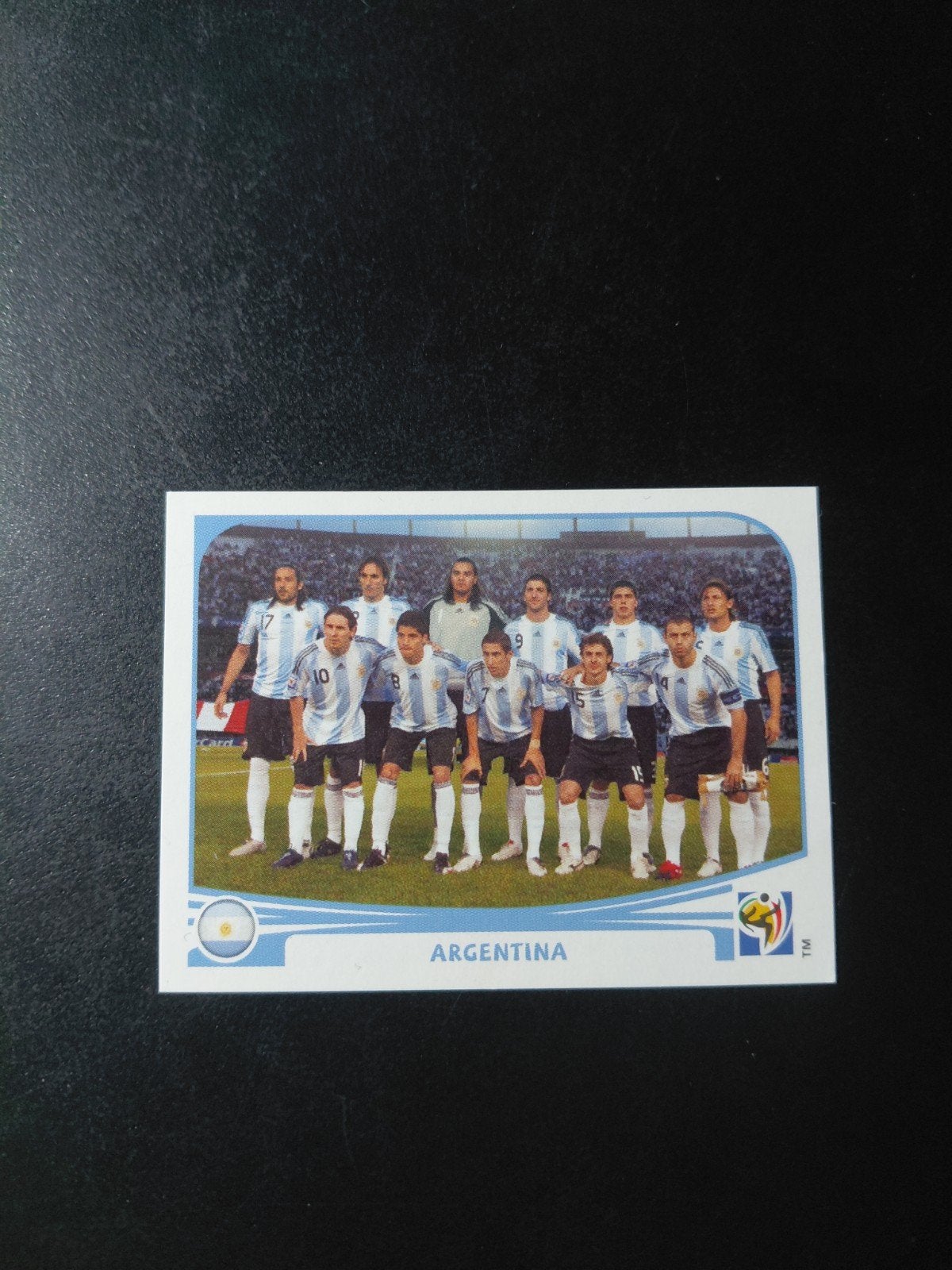 Argentinie teamfoto (panini wk 2010) met lionel messi, Verzenden, Nieuw, Buitenlandse clubs, Poster, Plaatje of Sticker