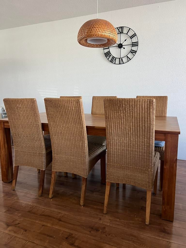 6 eetkamerstoelen, Ophalen of Verzenden, Zo goed als nieuw, 4 tot 6 stoelen