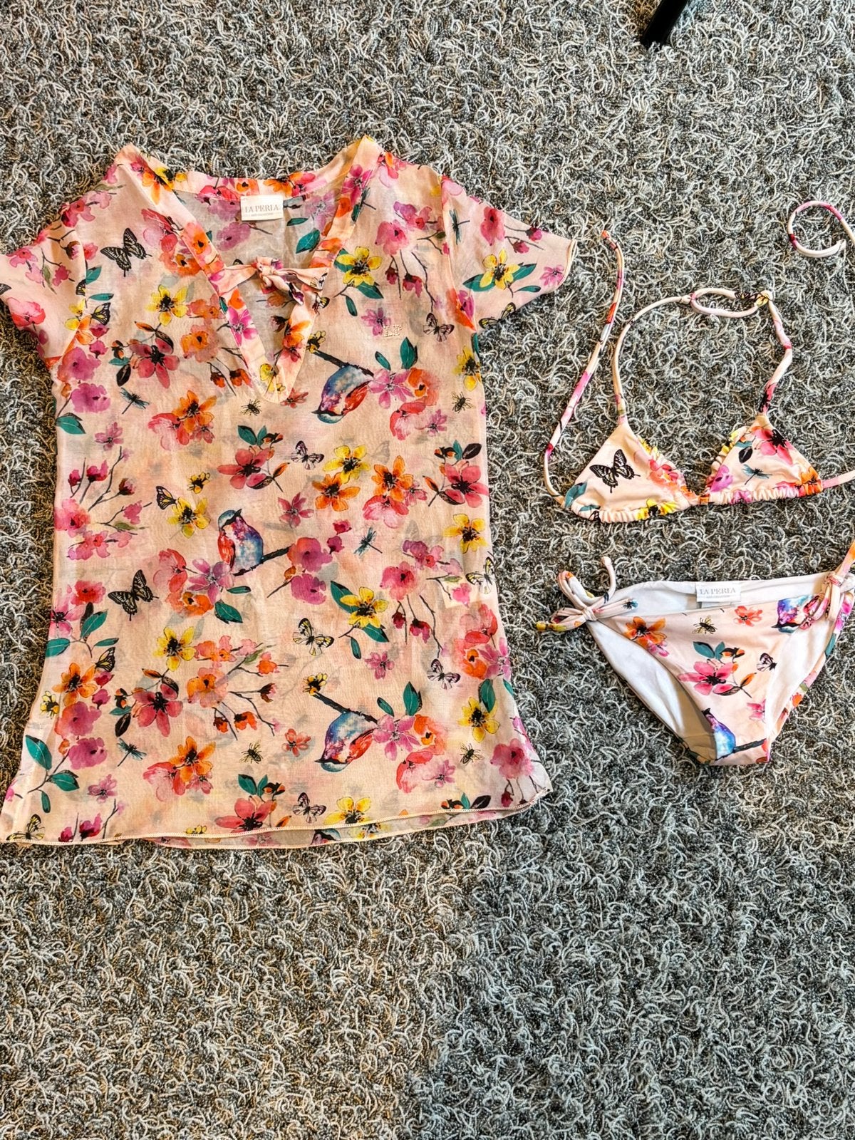 La perla bikini met bijpassend jurkje 4 jaar, Maat 104, Bikiniset, Meisje, Ophalen of Verzenden
