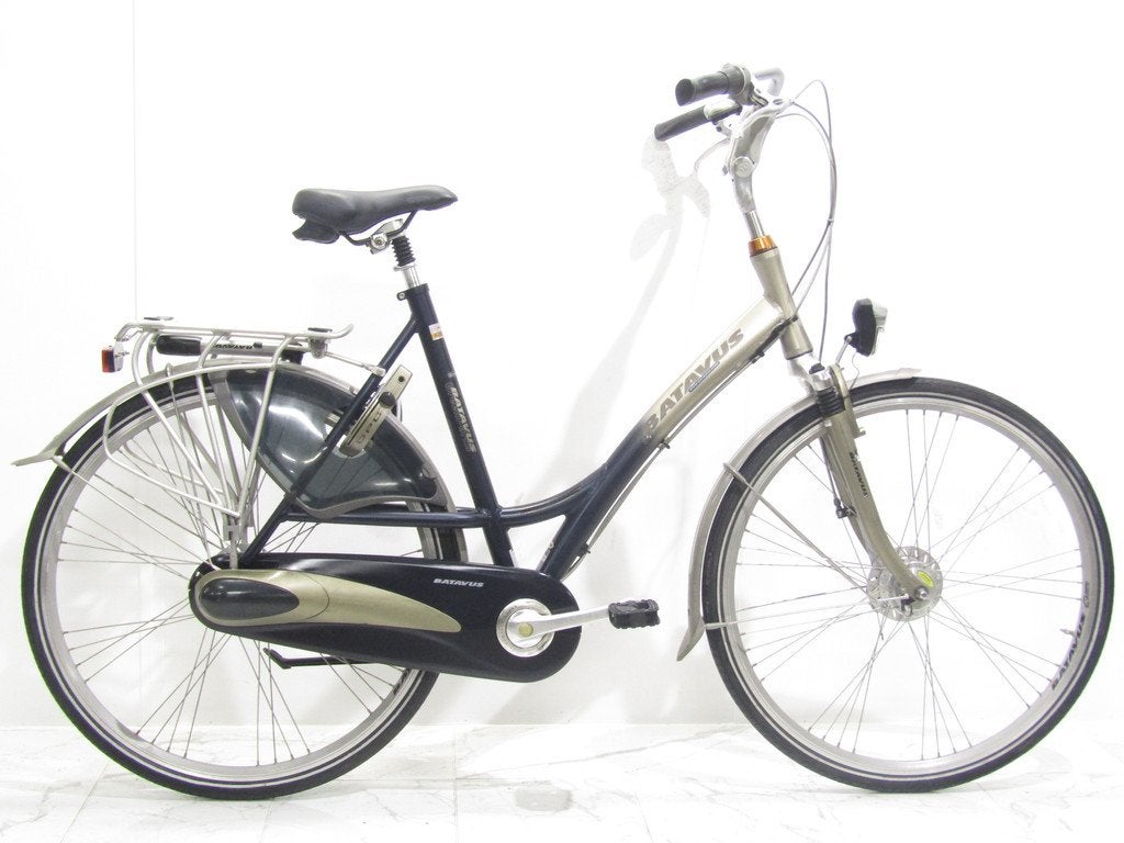 Batavus Green parks blauw dames 57cm 28inch, 56 cm of meer, Gebruikt, Batavus, Versnellingen