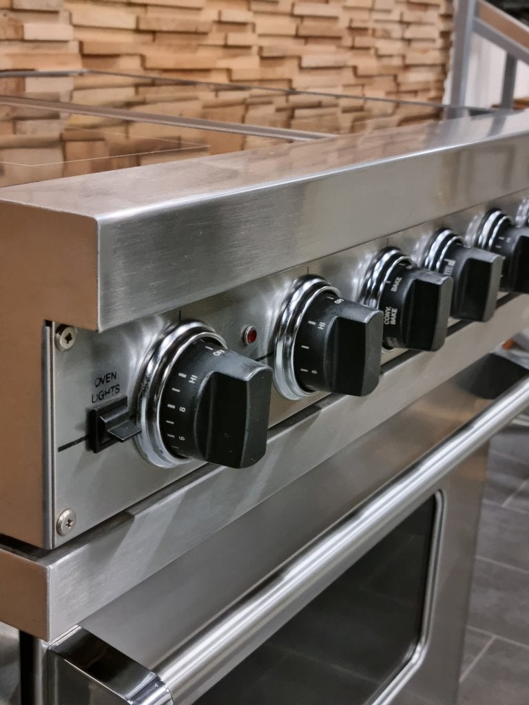 Luxe Viking Fornuis 76cm rvs keramisch 4 zone 1oven 80 cm, Niet ingevuld, 60 cm of meer, Keramisch, Niet ingevuld